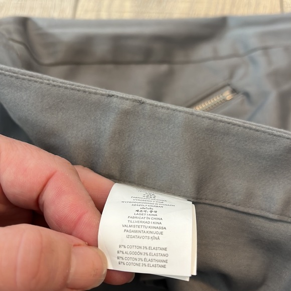Michael Kors gray ankle dress pants with pockets and zipper single button zip 4 - Picture 5 of 10